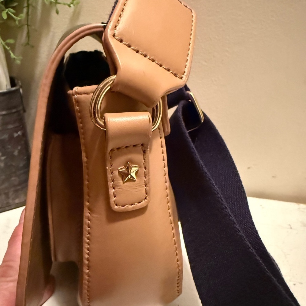 Tommy Hillfiger - Genuine Leather Multicolor Striped Women's Crossbody Bag EUC - Picture 4 of 14